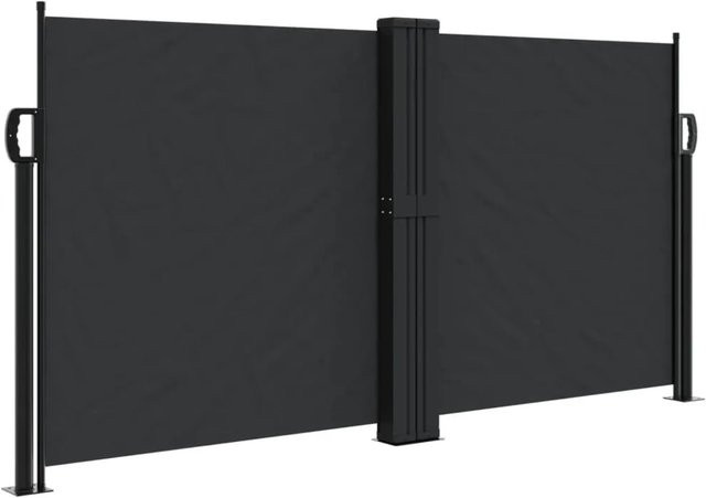 Ausziehbare Seitenmarkise von furnicato in Schwarz mit einer Höhe von 120 cm und einer Breite von 600 cm - Bild 1