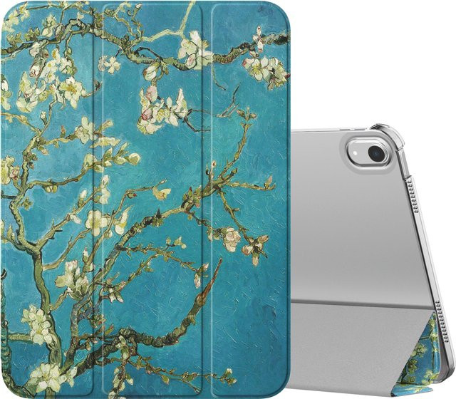 MoKo Schutzhülle für iPad 11 Zoll (11. Generation 2025) und iPad 10. Generation (10,9 Zoll 2022), Slim Stand Hard PC Case, transparent/grün - Bild 1