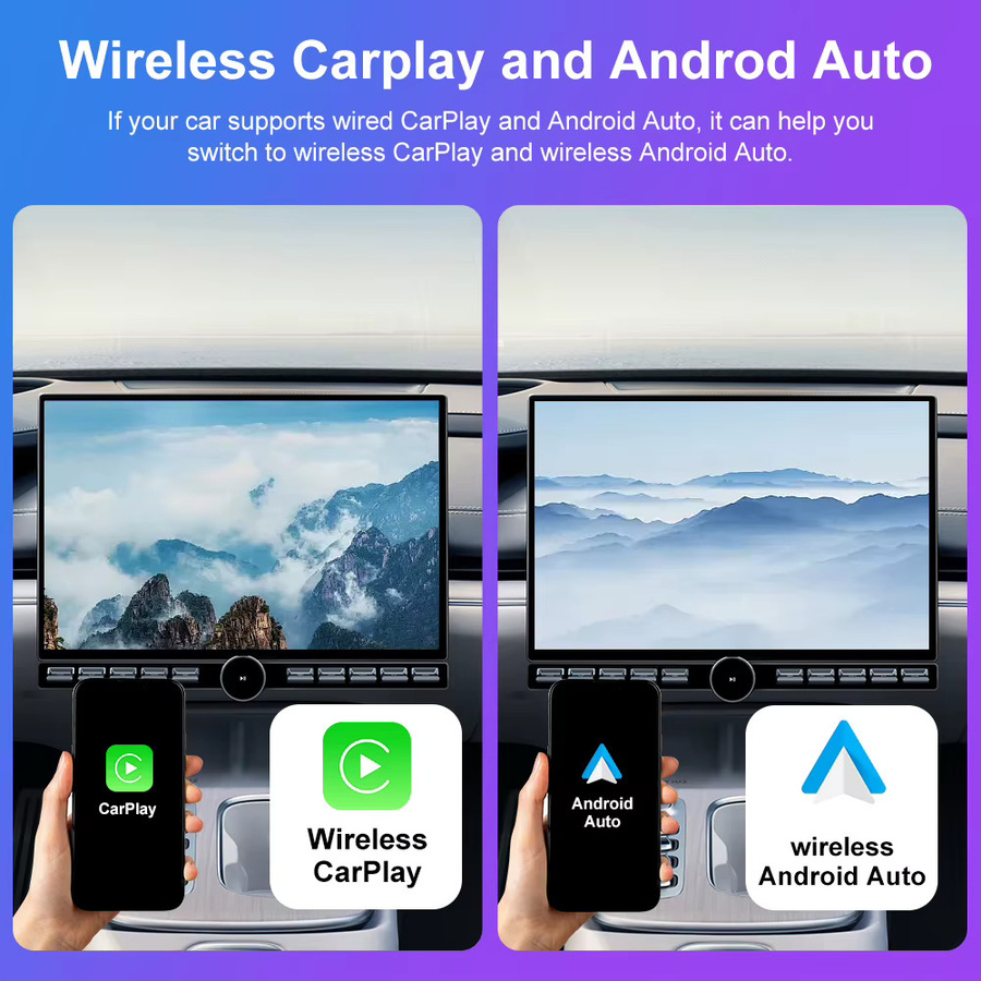 FLIXIVI 2-in-1 Wireless Carplay und Android Auto Adapter in Schwarz für OEM-Fahrzeuge mit USB Plug-and-Play - Bild 5