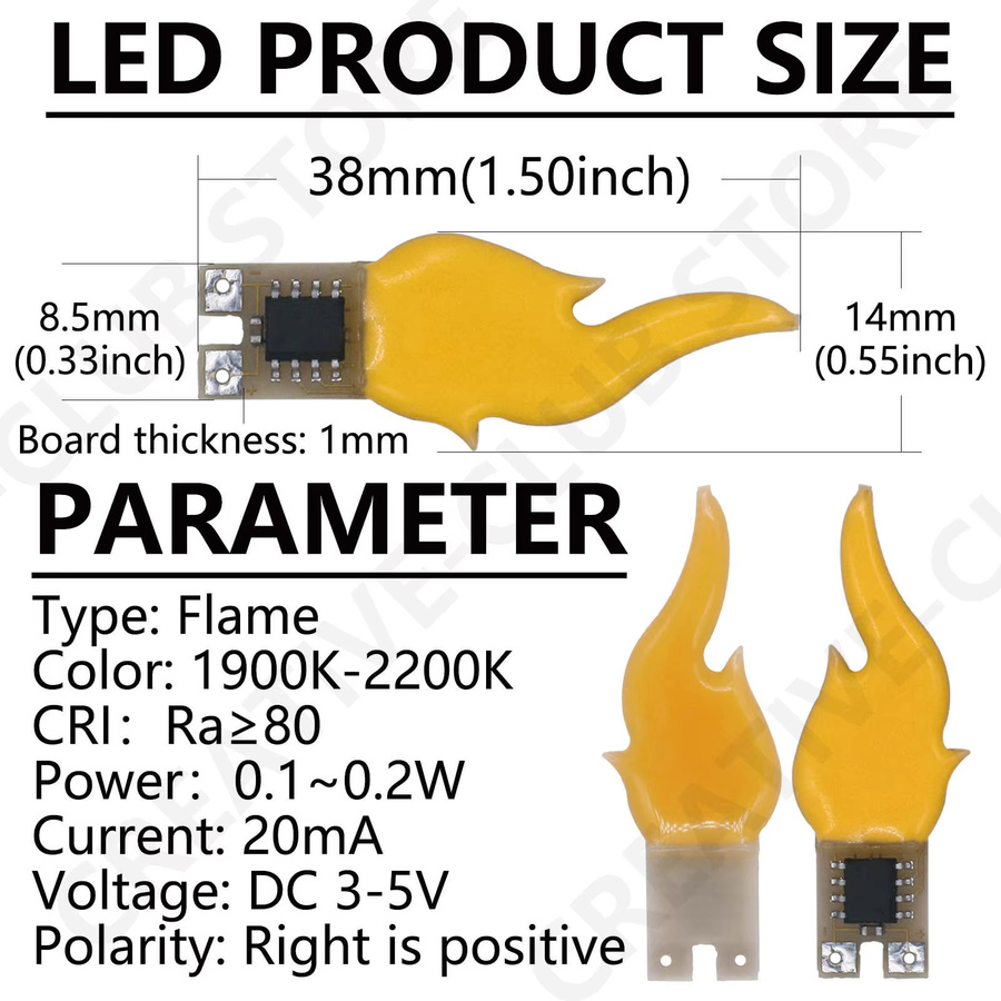 DT&ZM LED COB Filament Streifen für Retro-Edison-Glühbirnen, Warmweiß, Gelb, 3V-5V - Bild 2