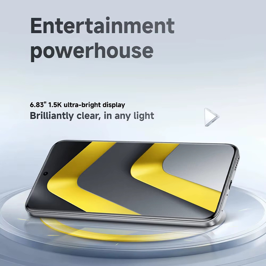 Xiaomi POCO M8 Pro 5G Smartphone Globale Version in Silber mit 6,83 Zoll Display, Snapdragon 7s Gen 4, 6500mAh Akku, 50MP Hauptkamera, 100W HyperCharge, Bluetooth und NFC - Bild 3