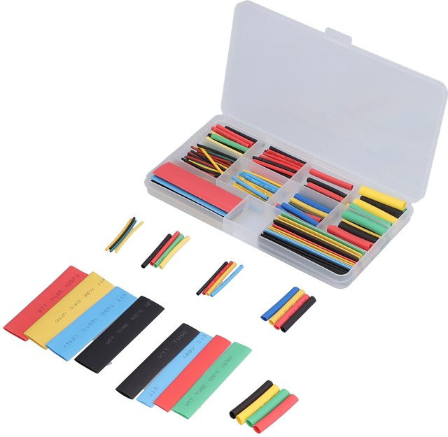 TOMTOP 164-teiliges Schrumpfschlauch-Set aus Polyolefin in Multicolor - Bild 1