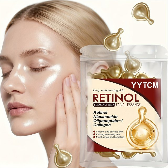 Retinol Straffende Gesichts-Feuchtigkeitsessenz-Kapseln, 30 Kapseln, Retinol, Kollagen, Niacinamid - Bild 1