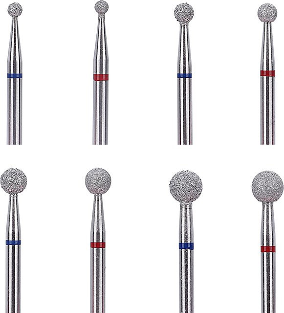 TFSCLOIN Kugel-Diamantfräser für Maniküre, 3/4/5mm - Bild 1