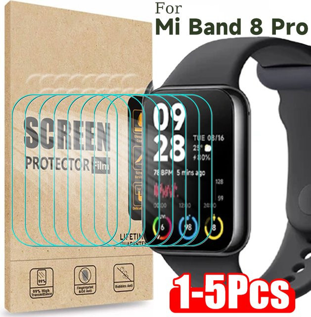 Xiaomi Displayschutzfolie aus gehärtetem Glas für Mi Band 8 Pro, transparent, 1-5 Stück - Bild 1