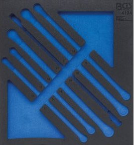 BGS Werkstattwageneinlage 2/3 schwarz aus Kunststoff für Art. 4194 - Bild 1