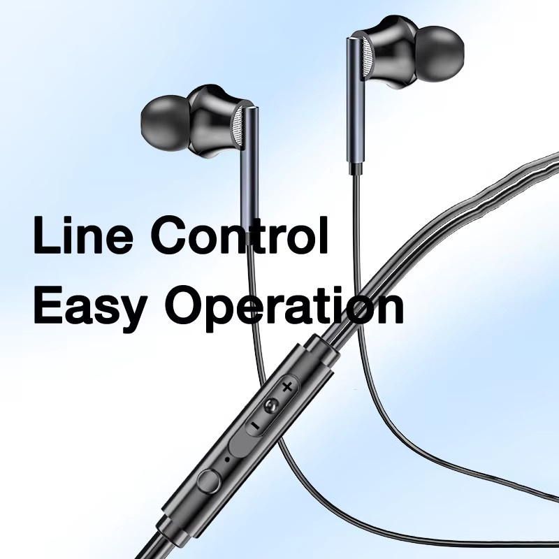 EARDECO In-Ear Kopfhörer mit Mikrofon und Stereo-Bass, kabelgebundenes Headset mit 3,5-mm-Klinkenanschluss in Schwarz oder Weiß - Bild 4