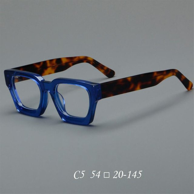 Bai Fen Bai Electronic 3C Brillen Gestell, quadratisch, Acetat, Vollrand, Unisex, black, multicolour - Bild 1