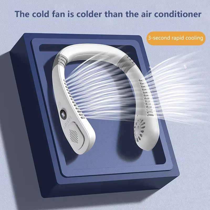 Lenovo Nackenventilator ohne Rotorblätter in Weiß mit langer Akkulaufzeit und USB-Ladefunktion - Bild 2