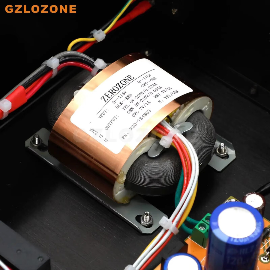 GZLOZONE Remote PRT05A ECC83 Röhren-Vorverstärker Stereo Amplifier in Schwarz - Bild 5