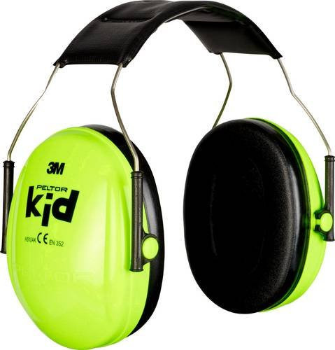 3M Peltor Kid Kapselgehörschutz für Kinder H510AKG neongrün mit 27 dB SNR nach EN 352 - Bild 1