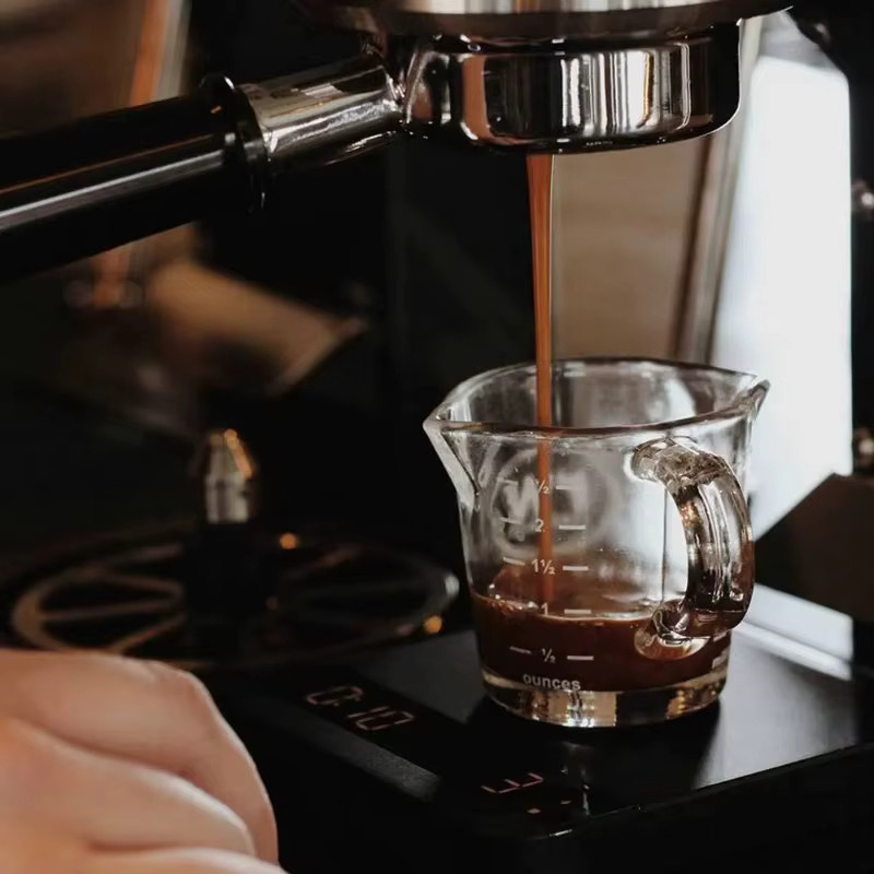 Hitzebeständiger Espresso-Messbecher aus Glas, transparent, 70 ml - Bild 2