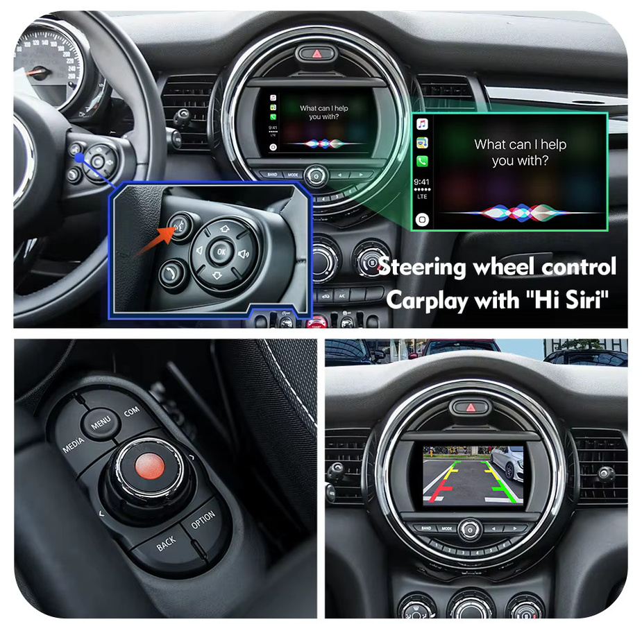 AUTOTOP CarPlay Android Auto Decoder Box für BMW Mini R55 R56 R57 R58 R59 R60 R61 F54 F55 Clubman Countryman Hardtop John CCC CIC NBT EVO BIS System, Schwarz - Bild 2