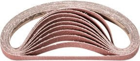 PFERD Korund Schleifband BA A80 braun für universelle Anwendung mit Bandschleifern, B: 10 mm, L: 330 mm - Bild 1