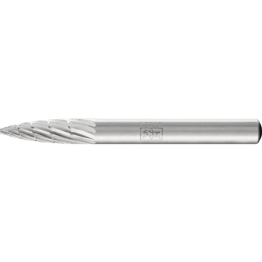 PFERD HSS Frässtift Spitzbogenform K in Silber, Durchmesser: 6 mm, Arbeitslänge: 18 mm, Schaftdurchmesser: 6 mm, Gesamtlänge: 60 mm - Bild 2