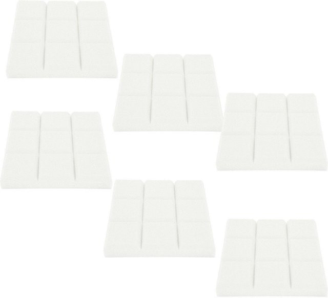 6er Set CosyHome Schallabsorptionsplatten in Lila und Weiß aus hochdichtem, schwer entflammbarem Material - Bild 1