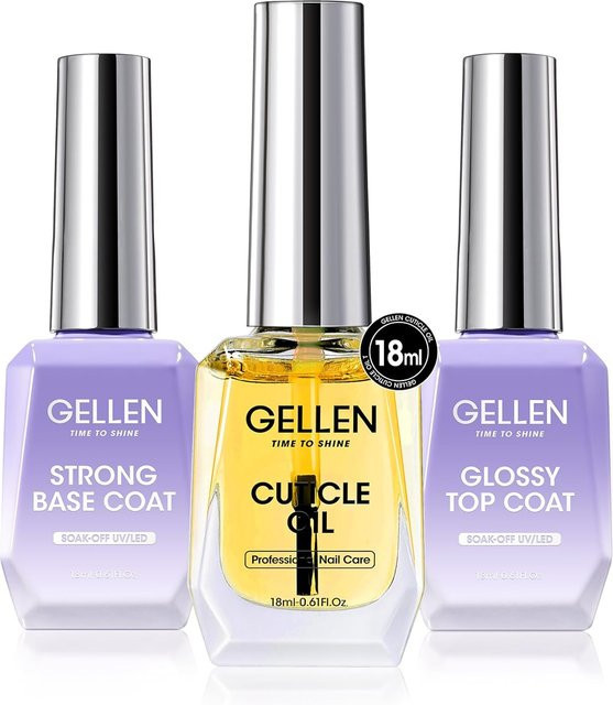 GELLEN Nagelhautöl-Gel Nagellack-Set, 18ml, Glänzend, Damen - Bild 1