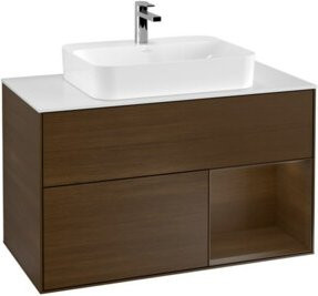 V&B Waschtischunterschrank Finion 100 Walven in Weiß, Breite: 100 cm, Tiefe: 50,1 cm, Höhe: 50,1 cm - Bild 1