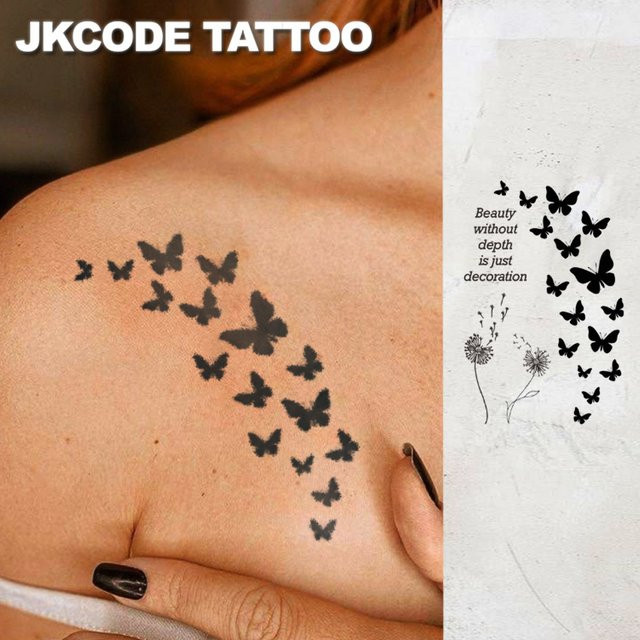 JKCODE TATTOO Semi-permanente Mehndi-Design Tattoos, Unisex - Bild 1
