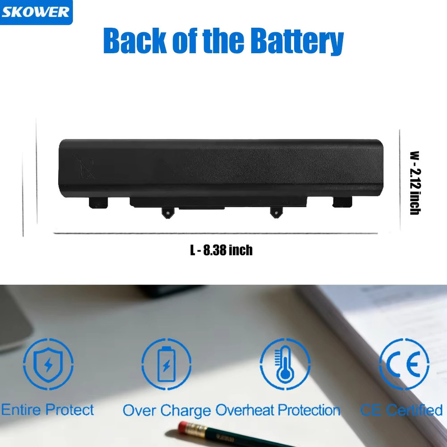 SKOWER AL14A32 Li-Ion Akku 5000mAh in Schwarz für Acer Aspire V3-472 V3-572 E14 E15 Touch E5-421 E5-521 E5-551 E5-572G Extensa 2509 EX2509 - Bild 5