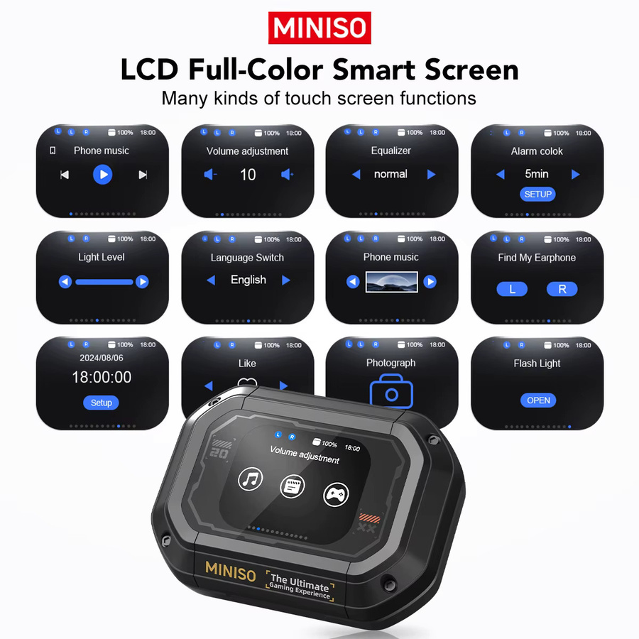 MINISO M98 OWS Sport Bluetooth Kopfhörer mit AI Translator und App-Übersetzung, Gaming Headset IPX5, in Black oder Beige - Bild 5