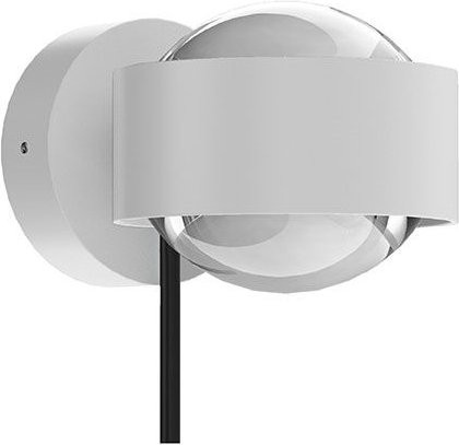 Top Light Puk! 80 Wall Avantgarde Wandleuchte in Weiß Matt mit klarem Glas und Up-Down-Lichtfunktion - Bild 1