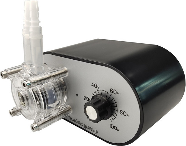 KOTUMY Hochleistungs-Peristaltikpumpe in Schwarz, korrosionsbeständige selbstansaugende Titrationspumpe mit einstellbarer Geschwindigkeit (114-500ml/min) für Laboranwendungen, 110V/220V - Bild 1