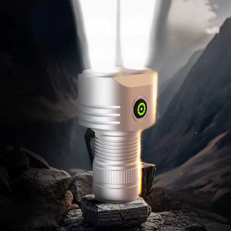 NEWBIRTH LED Taschenlampe und Camping Laterne in Silber, 1000 Lumen, USB aufladbar, Aluminium - Bild 7