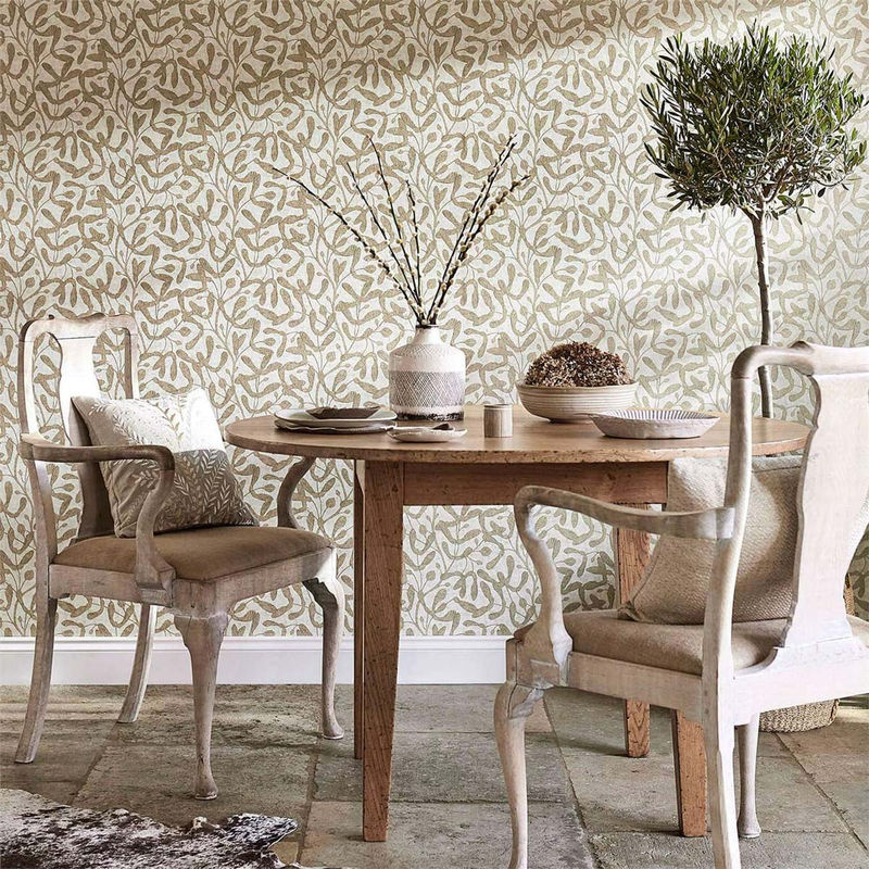 Sanderson Tapete Sycamore Trail Floral Botanical in Gold mit Vlies-Struktur - Bild 2