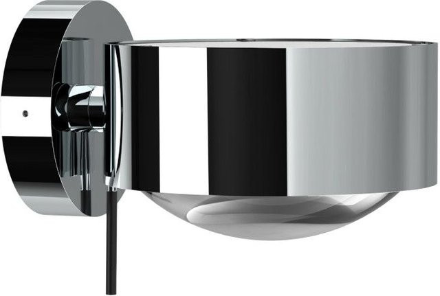 Top Light Puk Maxx Wall LED-Wandleuchte in Chrom mit klarem Glas und warmweißem Licht (2700K) - Bild 1