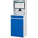 RAU Computer-Schrank Typ 650-M65 aus Metall mit Scharniertüren und Schloss, B/T/H: 65 x 52 x 177 cm - Bild 2