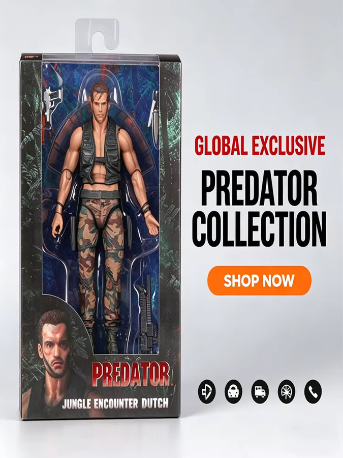 NECA Predator, Dutch Smoking Muddy Version, Actionfigur, Einzelfigur - Bild 2
