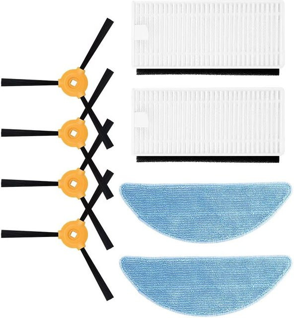 Fowoy Ersatz-Hepa-Filter und Seitenbürsten Set für Lefant M200 M201 M501 M520 M571 T700 Roboter-Staubsauger - Bild 1
