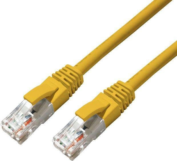 MicroConnect Patch-Kabel CAT 6a RJ-45 auf RJ-45 UTP Ethernet LAN Kabel Gelb 15,0 m - Bild 1