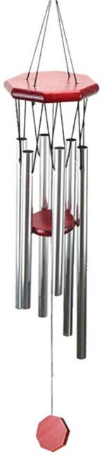 CosyHome Hängendes Windspiel aus Metall in Grau für Garten und Hof - Bild 1