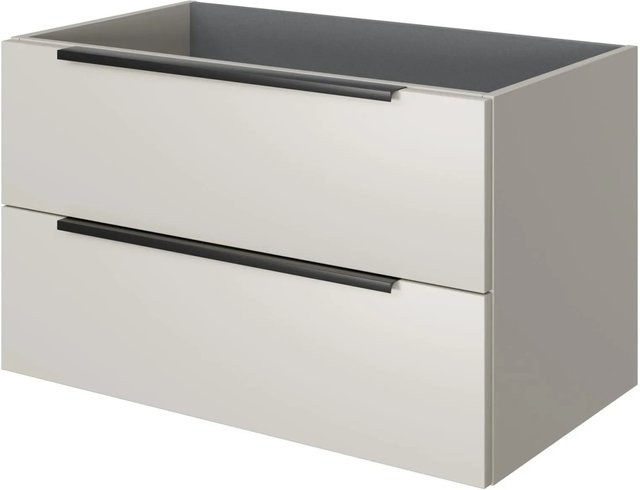 Pelipal Waschbeckenunterschrank Quantum 07 mit 2 Auszügen in Kaschmir Beige, Breite: 80 cm, Höhe: 48 cm, Tiefe: 42,9 cm - Bild 1