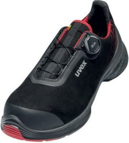 uvex 1 G2 S3 ESD Sicherheitsstiefel in Rot-Schwarz, Größe 37 - Bild 1