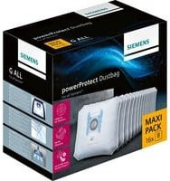 Siemens PowerProtect VZ16GALL Staubsaugerbeutel Typ G Vorteilspack in Weiß - Bild 1