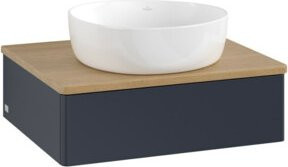 V&B Waschtischunterschrank Antao ohne Frontstruktur, Eiche honigfarben lackiert, B/T/H: 60 x 50 x 19 cm - Bild 1