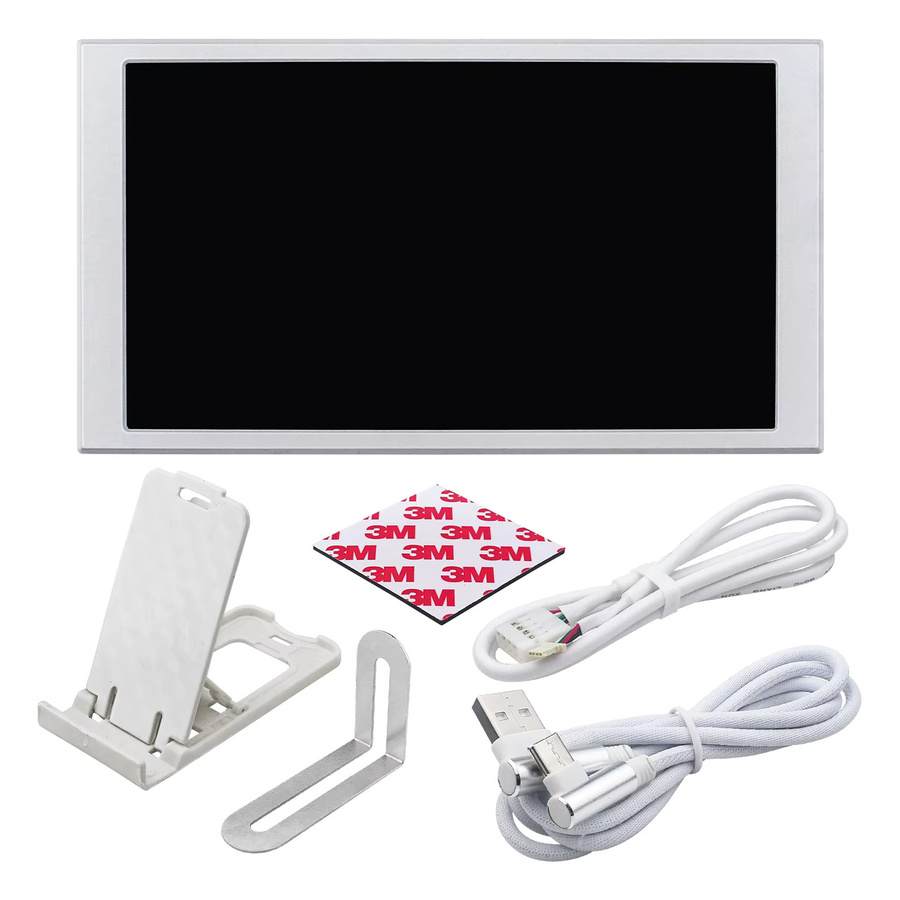 TURZX 5,2 Zoll Smart Screen Sekundärbildschirm mit USB-C-Schnittstelle für CPU GPU RAM zur Anzeige von Systemdaten, unterstützt Windows 10 und 11, Auflösung 1280x720 - Bild 2