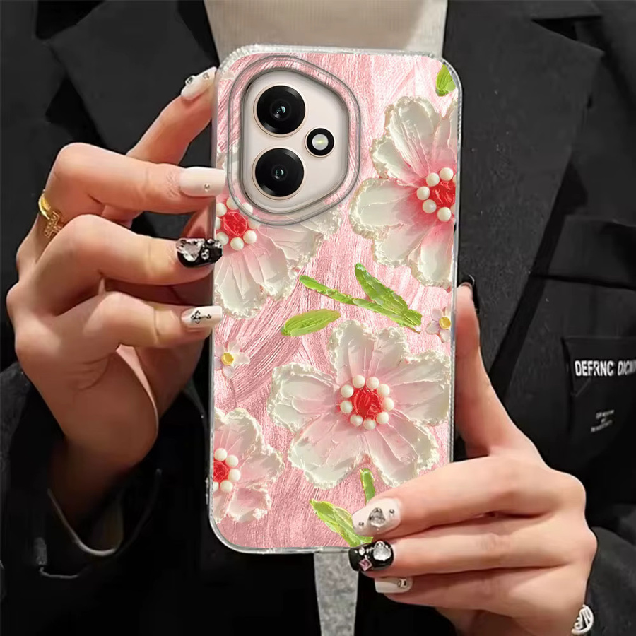FunYudas Handyhülle mit Kirschblüten-Design für Honor, Farbe: Pink - Bild 1