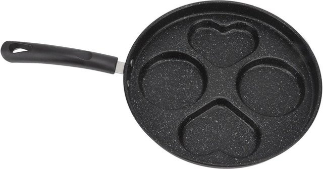 CosyHome Eierbratpfanne aus Carbonstahl mit Antihaftbeschichtung für 4 Portionen, Schwarz - Bild 1