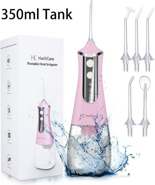idealife Munddusche, rosa, 350 ml/220 ml, Unisex - Bild 1