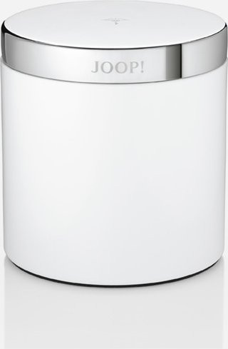 JOOP! CHROMELINE Mehrzweckdose rund in Chrom und Weiß - Bild 1