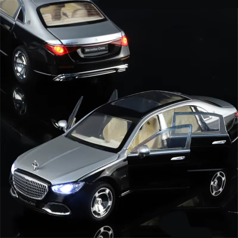 MAKEDA Maybach S680 Modellauto, Metall, Maßstab 1:22, mit Licht und Sound - Bild 2