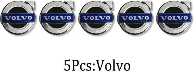 Metall Fernbedienung Schlüssel Aufkleber für Volvo in Grau mit Volvo Logo - Bild 1