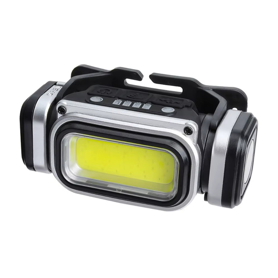 Wiederaufladbare LED-Stirnlampe mit Bewegungssensor und USB-Ladefunktion in Schwarz - Bild 3