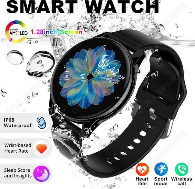 Ola Esporte Smartwatch mit 1,32 Zoll AMOLED-Bildschirm, Bluetooth-Anruferinnerung, Sprachassistent und Gesundheitsüberwachung - Bild 1