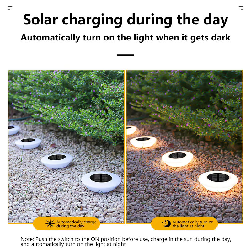 XMSJ Solar LED Gartenleuchte Set in Weiß für Außenbereich und Gartenwege - Bild 3