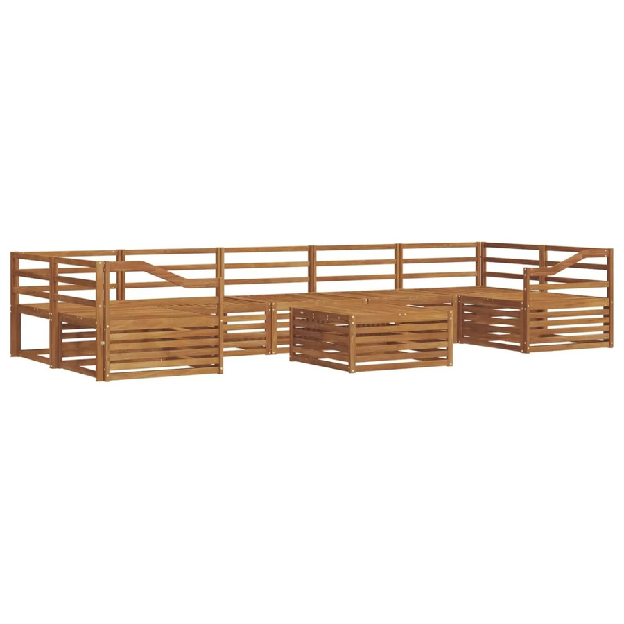 vidaXL Outdoor-Sofagarnitur 8-teilig aus Akazienholz in Natur/Braun - Bild 2
